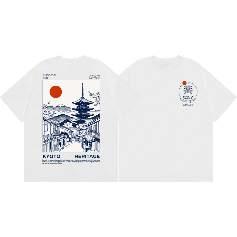 Vintage Fashion Kyoto - Japan Kyoto Heritage Pagoda Grafik-T-Shirts für