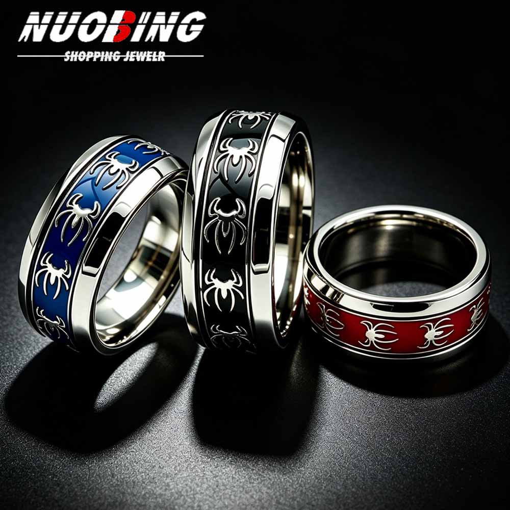 Vintage Fashion Rings - Neuer Vintage Punk Spinnenring aus 316L