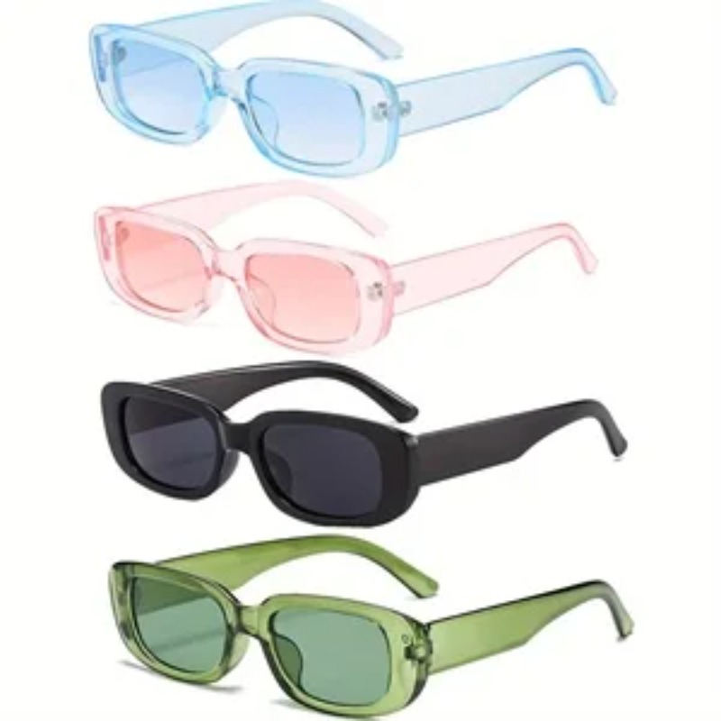Vintage Fashion Glasses - 1/4 Stück Neue Kleine Quadratische Sonnenbrille