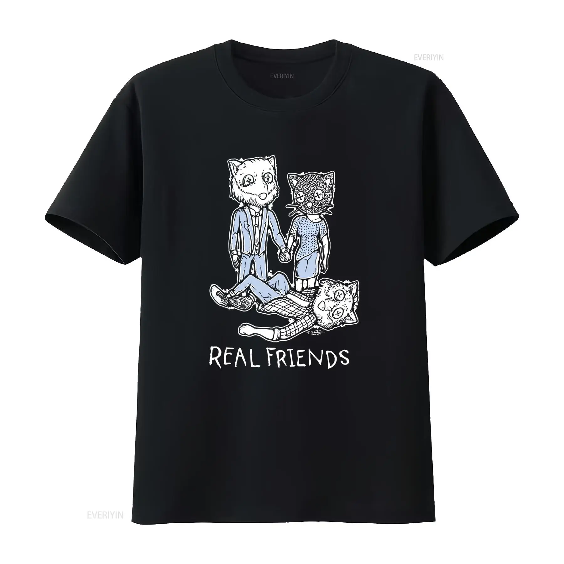 Vintage Fashion Sketches - Retro Sketch Real Friends Lustiges T-Shirt