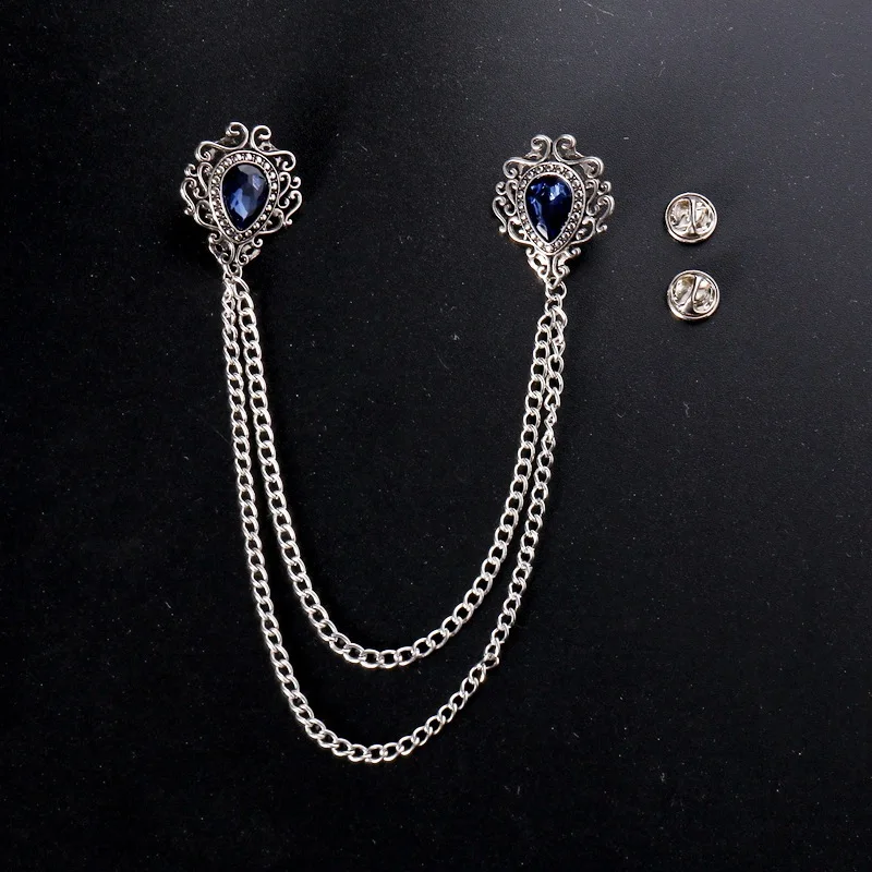 Vintage Fashion Accessories - Elegante Vintage-Anstecknadel aus Legierung mit Strasssteinen,