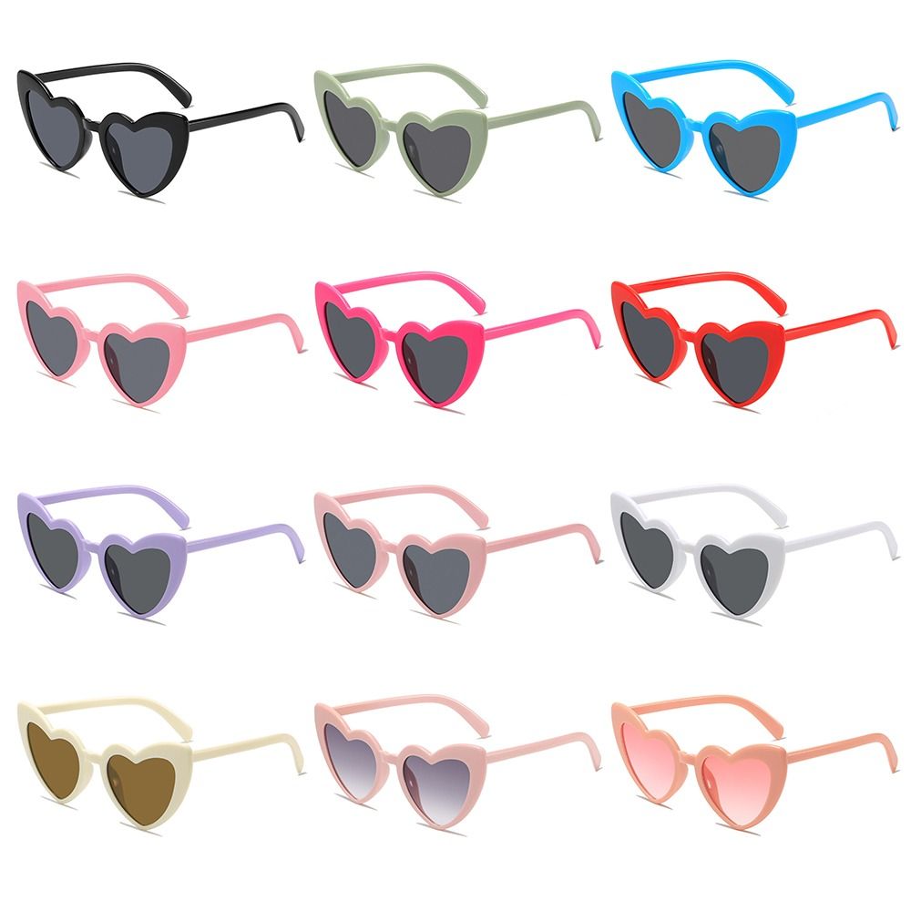 Vintage Fashion Glasses - UV-Schutz Herzförmige Sonnenbrille Vintage Trendige Rosa