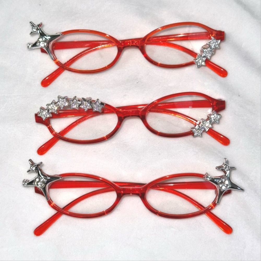 Vintage Fashion Glasses - Y2K Stern-Strass-Katzenaugen-Dekor-Brille, Gothische Süße Cosplay-Party-Mode-Fotorequisite, Subkulturelle