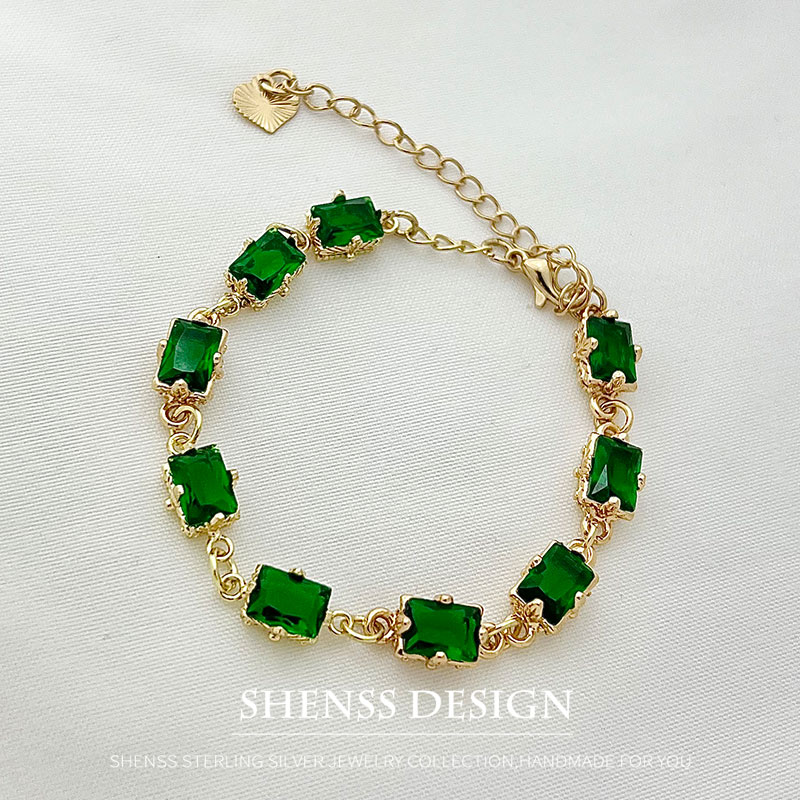 Vintage Fashion Photos - Kupfer beschichtetes 14k Zirkon Armband