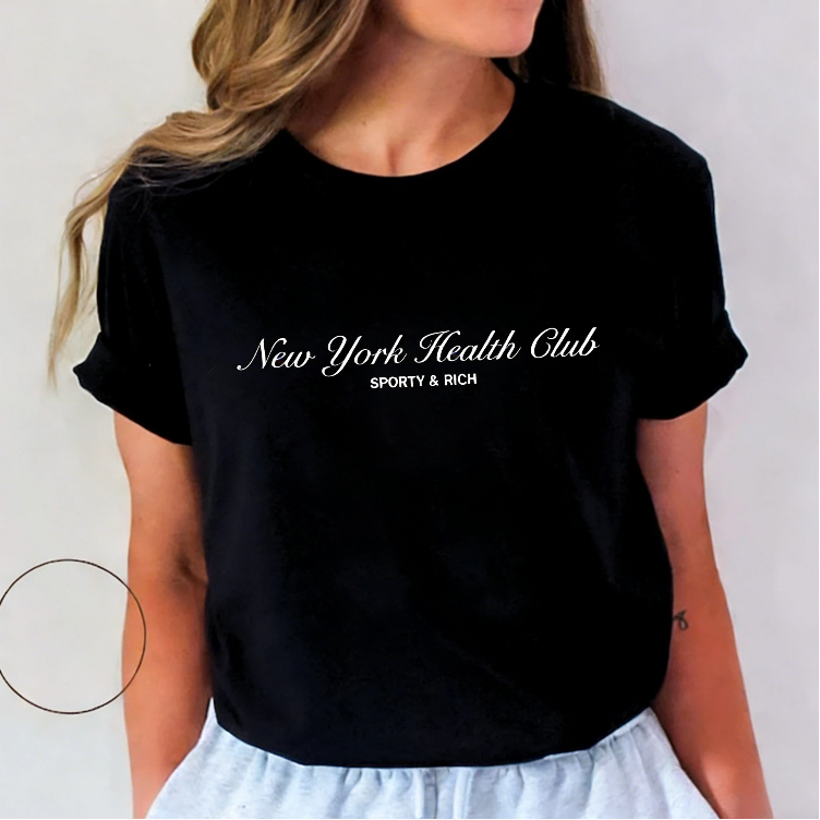 Vintage Fashion New York - New York Buchstaben Druck Frauen T-shirt