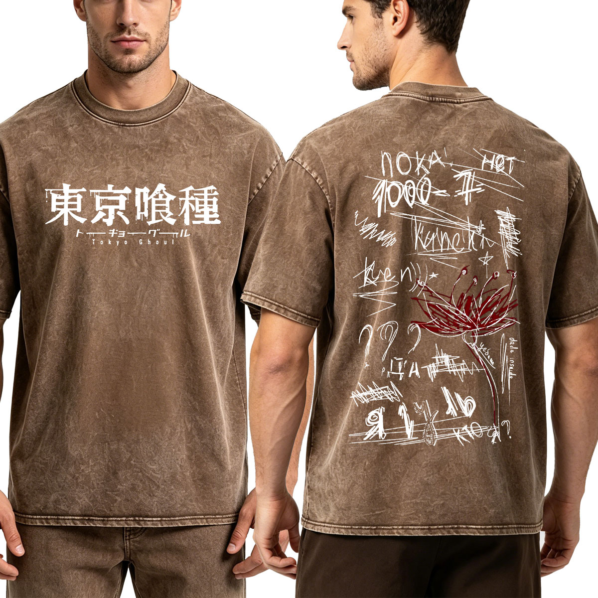 Vintage Ken Fashion - Vintage-Washed Anime Tokyo Ghoul Ken Kaneki
