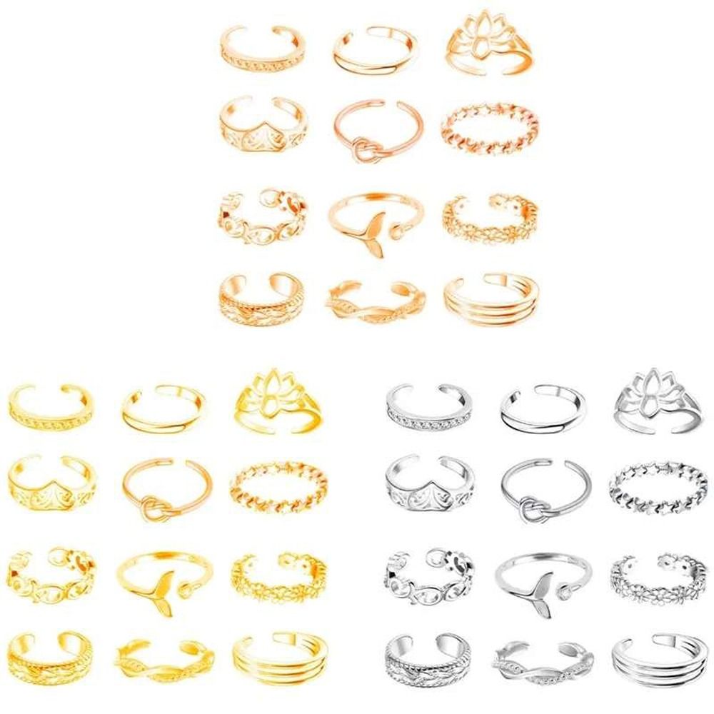 Vintage Fashion Rings - Legierung Strand Fußschmuck Lotusblüten Mode-Schmuck Koreanischer