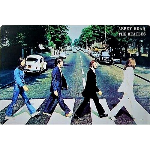 Vintage Fashion Posters - The Abbey Road Vintage Metallschild 60er