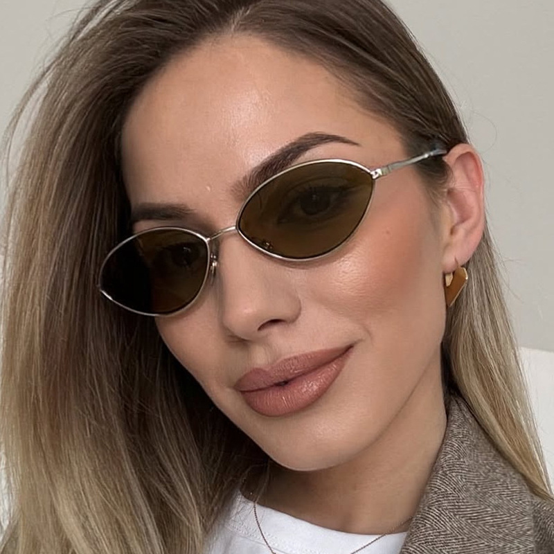 Vintage Fashion Glasses - Retro Cat-Eye-Sonnenbrille für Damen, Markendesign, ovale,