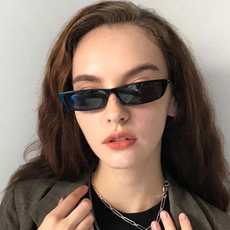 Vintage Fashion Glasses - Kleine Rechteckige Sonnenbrille Mode Damen Retro