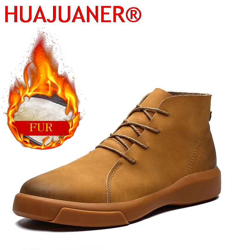 Vintage Fashion Luxury - Luxusmarke Winter Pelz Warme Chelsea Herrenstiefel