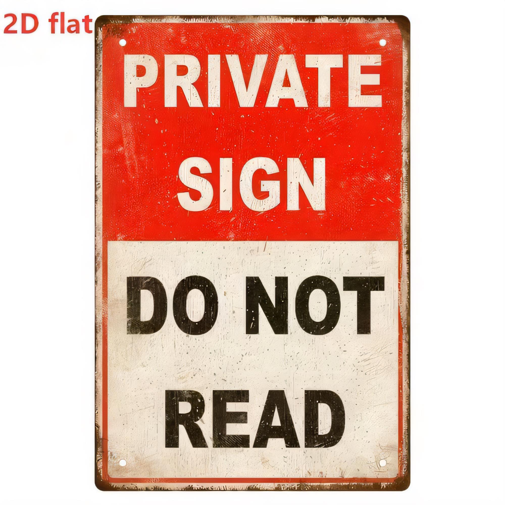 Blechschild „Privat – Nicht öf – Vintage Fashion Posters Bewertung und Preis
