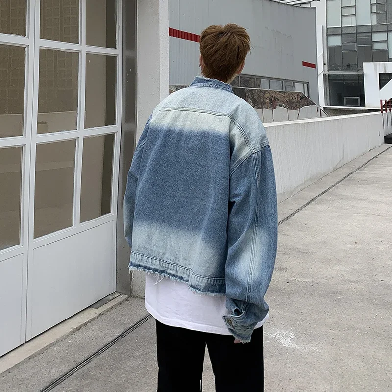 Amerikanische Retro Hip-Hop Ra – Patchwork Jean Jacket Bewertung und Preis