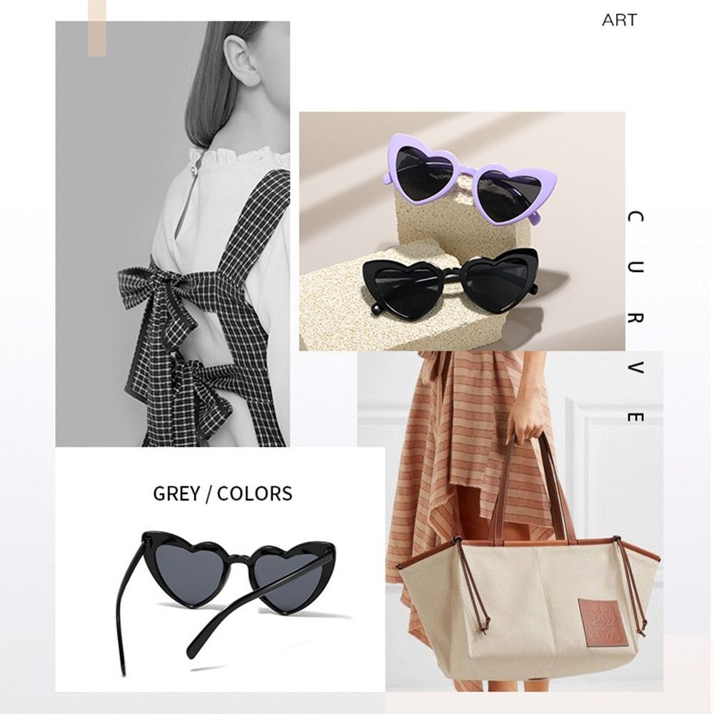UV-Schutz Herzförmige Sonnenbr – Vintage Fashion Glasses Bewertung und Preis