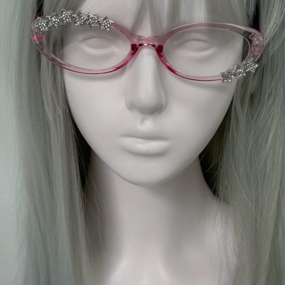 Y2K Stern-Strass-Katzenaugen-D – Vintage Fashion Glasses Bewertung und Preis
