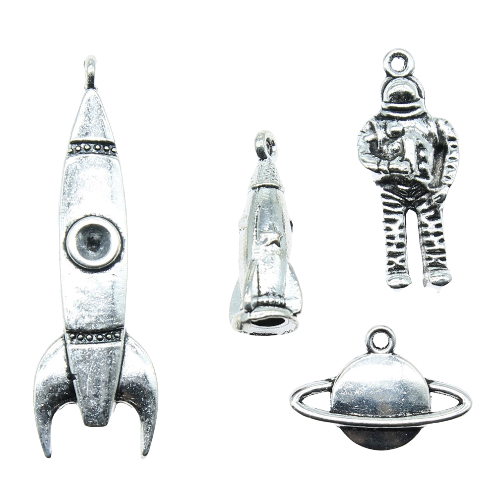 10 Stück Charms Rakete Antik S – Vintage Fashion Wholesale Bewertung und Preis