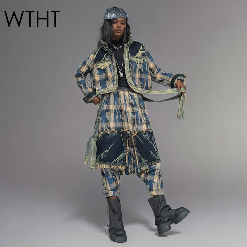 WTHT Mode frauen Unregelmäßige – Patchwork Jean Jacket Bewertung und Preis