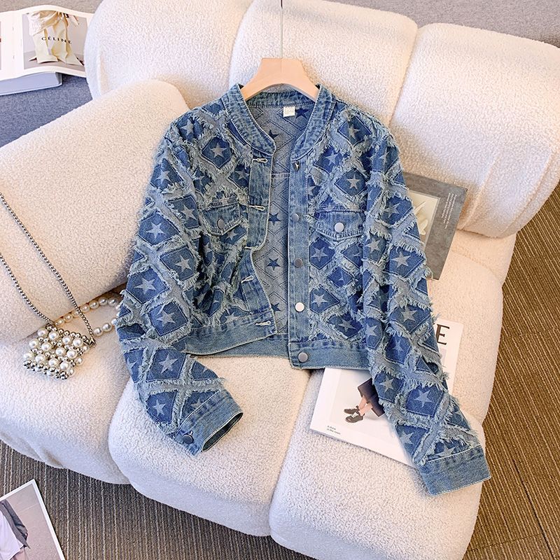 Mantel Frauen Denim Mäntel Run – Patchwork Jean Jacket Bewertung und Preis