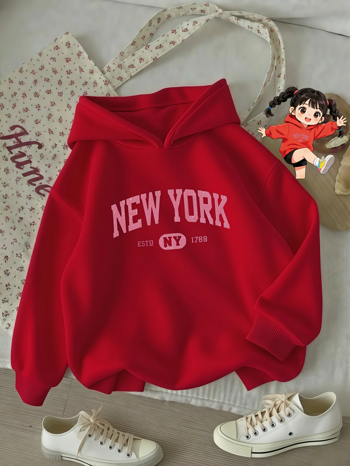 Retro New York Kinder-Hoodie V – Vintage Fashion New York Bewertung und Preis