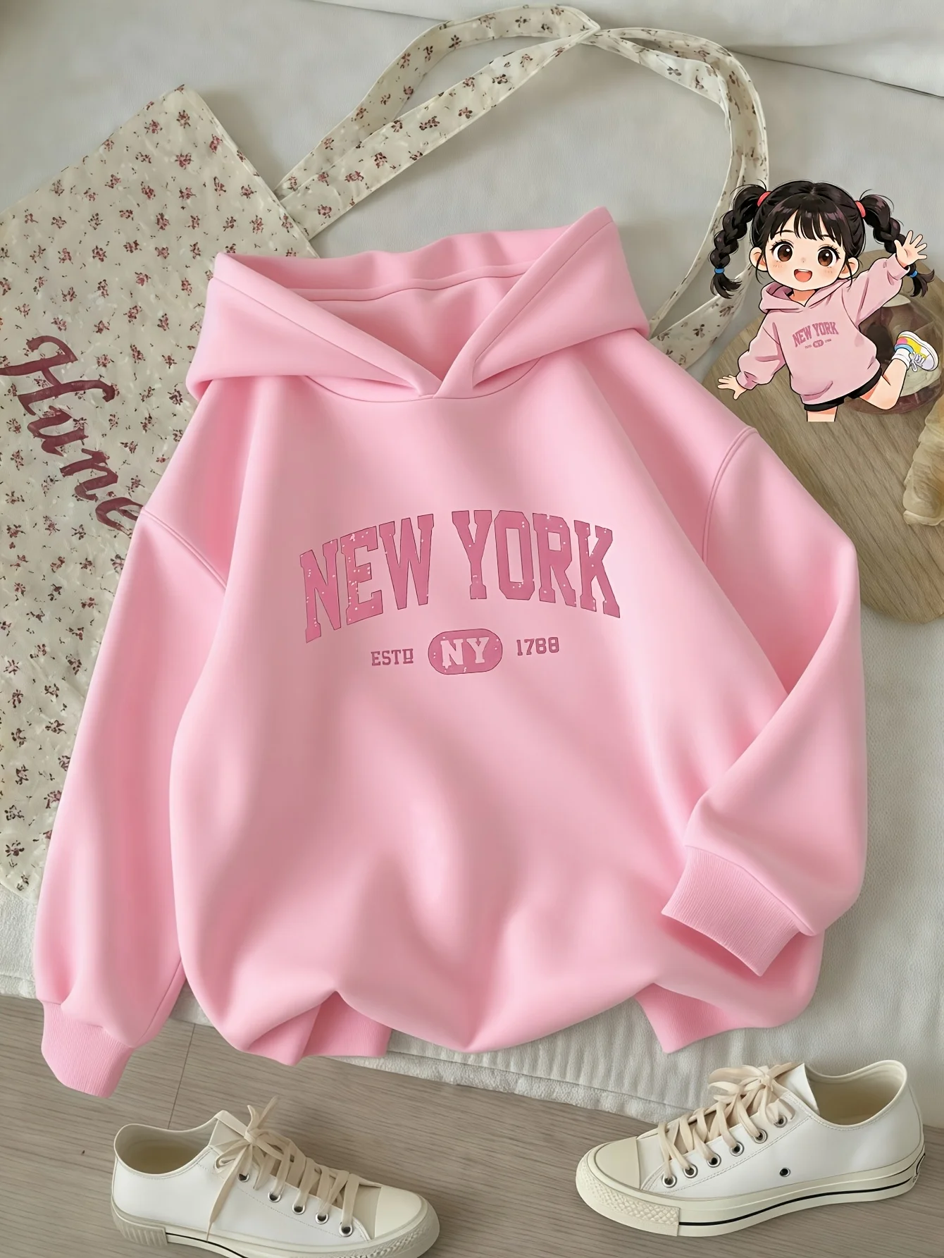 Retro New York Kinder-Hoodie V – Vintage Fashion New York Bewertung und Preis