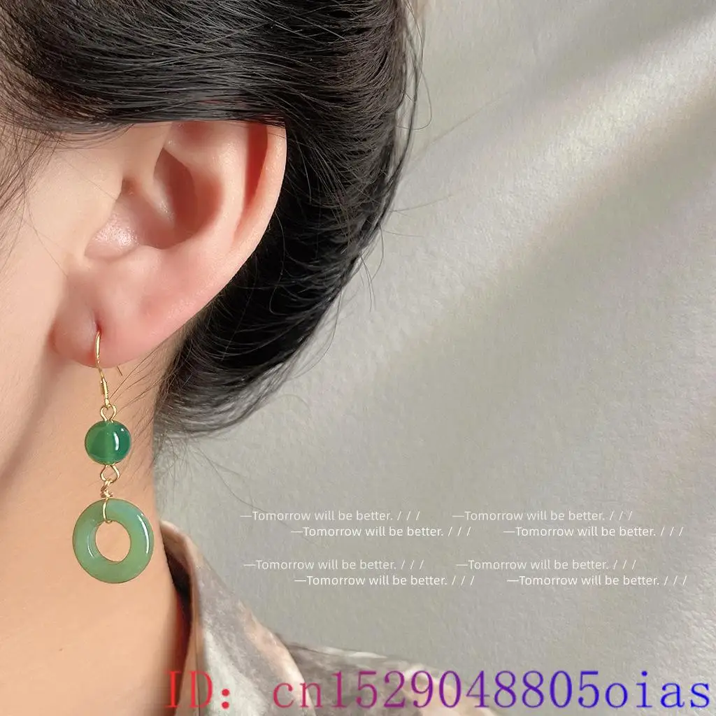 Grüne echte Jade Ring Ohrringe – Vintage Fashion Rings Bewertung und Preis