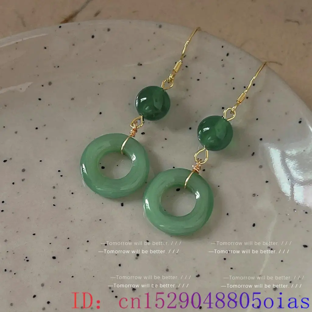 Grüne echte Jade Ring Ohrringe – Vintage Fashion Rings Bewertung und Preis