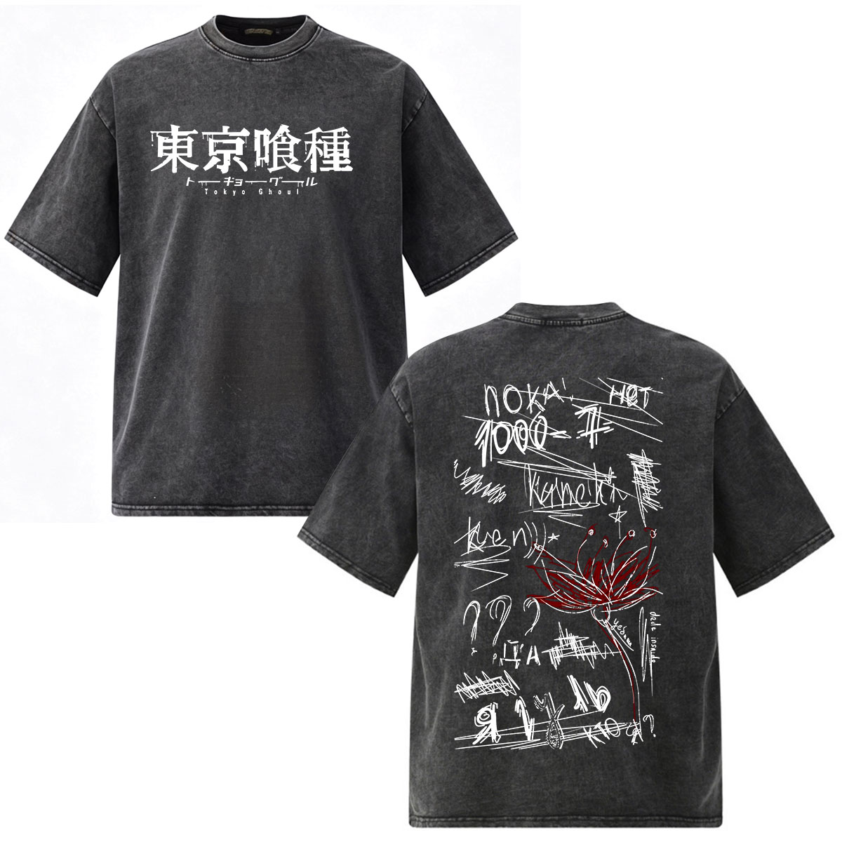 Vintage-Washed Anime Tokyo Gho – Vintage Ken Fashion Bewertung und Preis