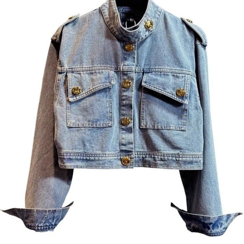 Blusenjacke für Damen, Herbst- – Patchwork Jean Jacket Bewertung und Preis