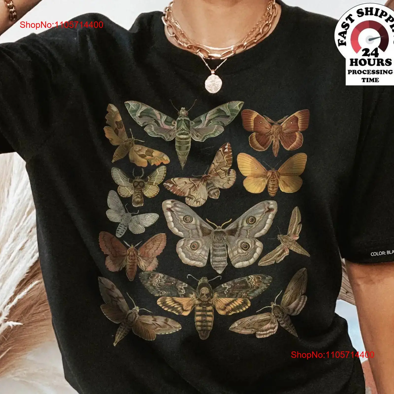 Motten-T-Shirt, Cottagecore, I – Vintage Fashion Bug Bewertung und Preis